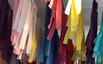 Oh… Just the instinctive genius of Ms Billie Holiday singing “All of Me” combined with paper rainbow decorations fluttering in the breeze.. Beautiful and temporal as everything is..